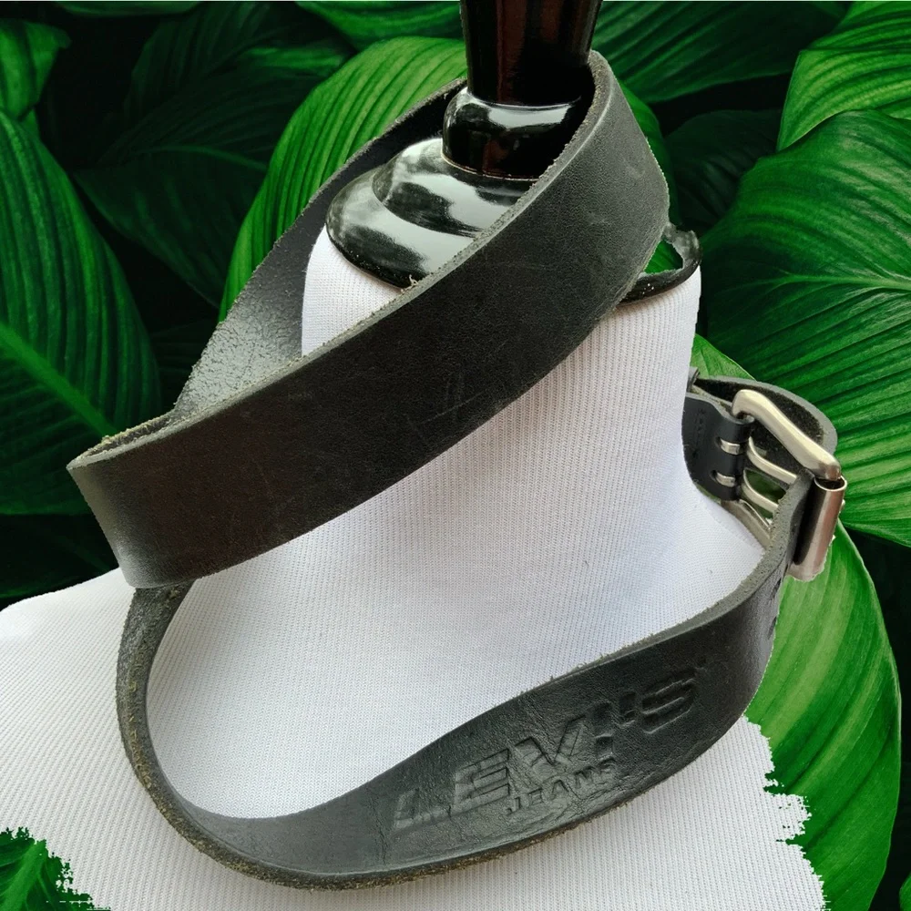 Levi's Men’s Leather Belt Black Soft Size 38